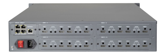PM60MA3H/00-16H نظام مصفوفة فيديو IP مع 16CH مخرج HDMI مدخل فيديو عبر IP إدارة جدار الفيديو